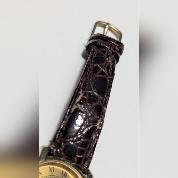 Vintage UNITRON Moon Phase Date Watch Brown Leather…31 - Picture 5 of 8